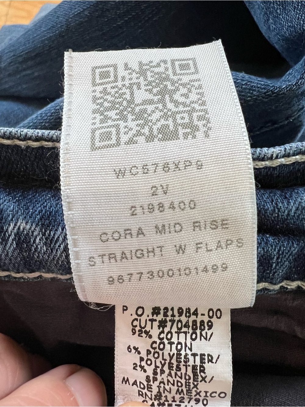 True Religion Cora Mid Rise Straight Swarovski Crystal Flap Pocket Jeans Size 30 - Picture 15 of 16
